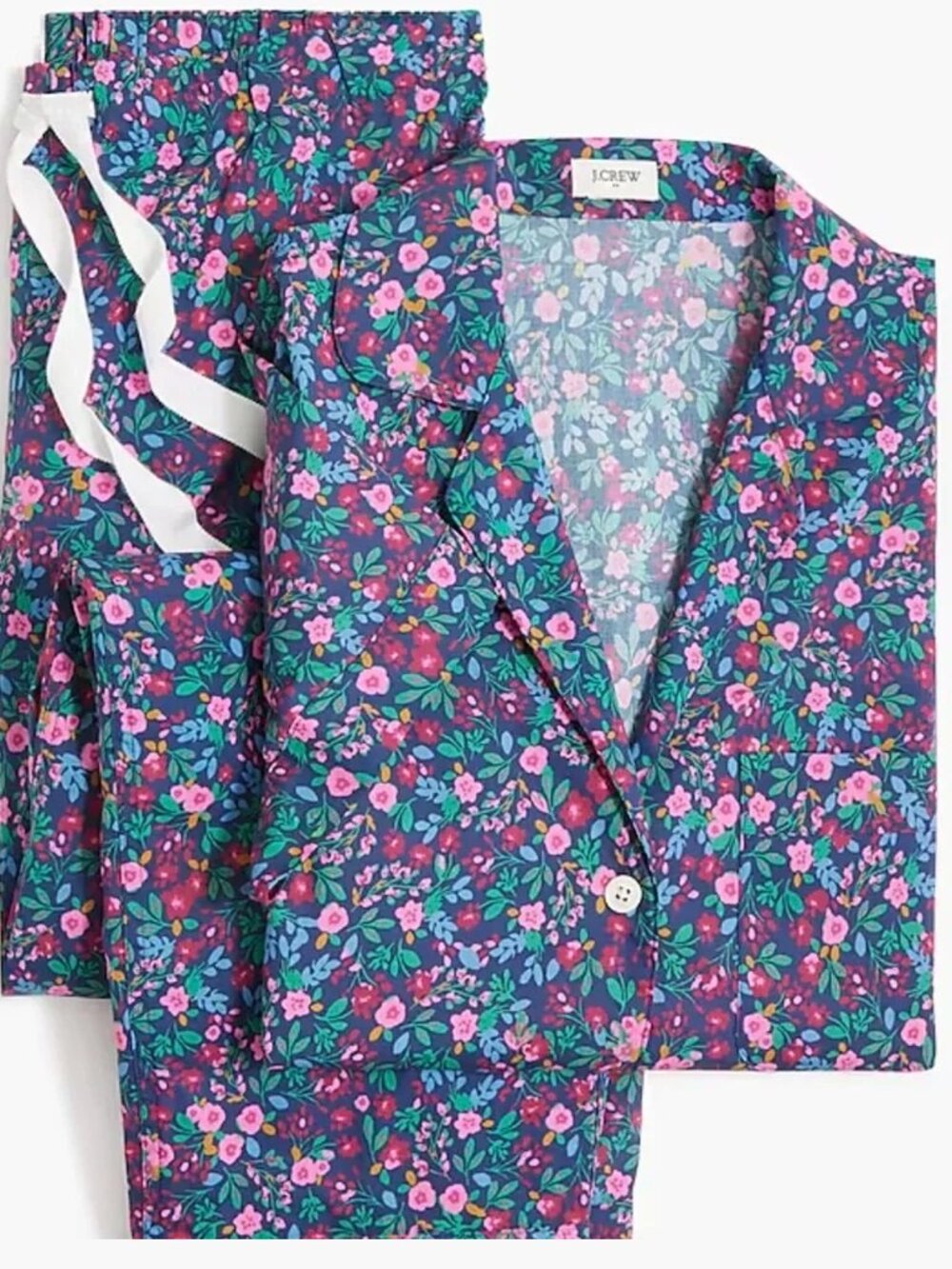 J. Crew Printed Woven Pajama Set NWT - Picture 3 of 11